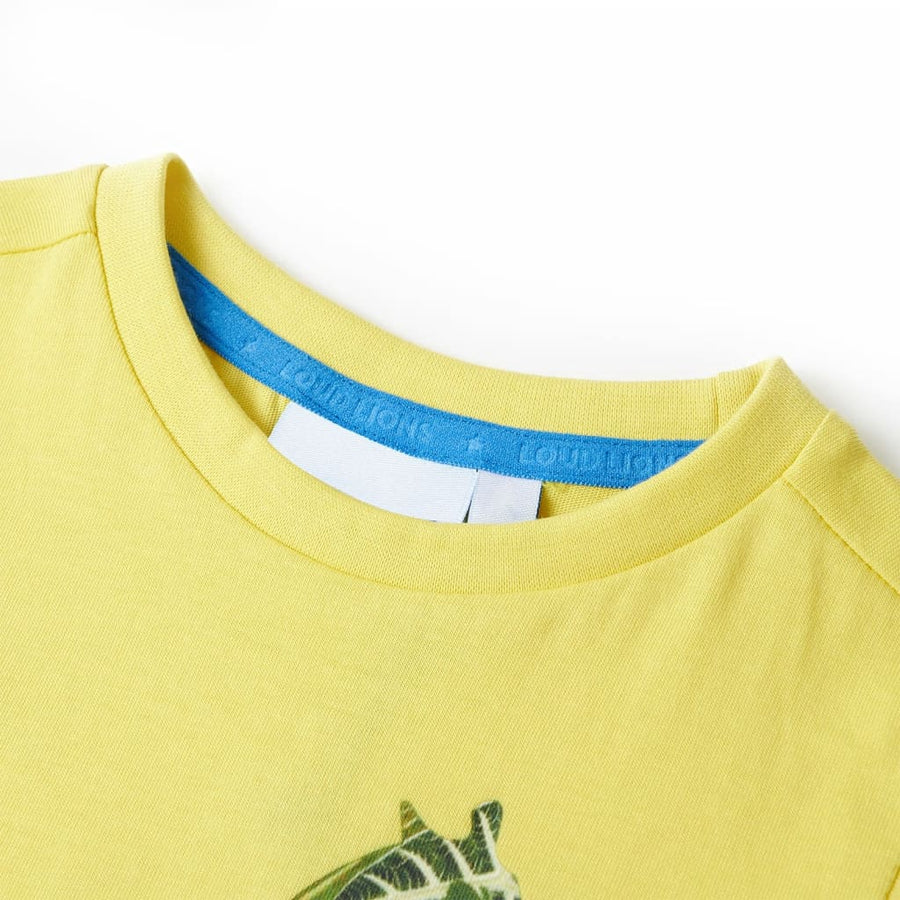 Kindershirt 92 geel Geel