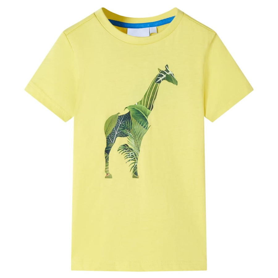 Kindershirt 128 geel Geel