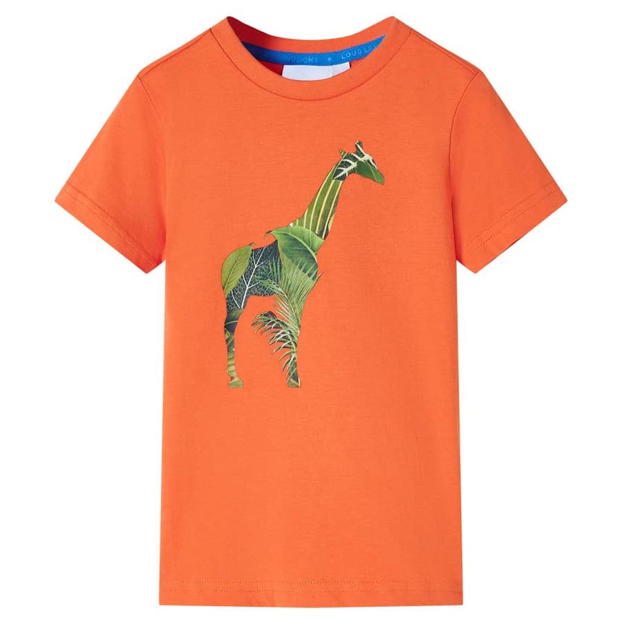 Kindershirt 116 feloranje orange