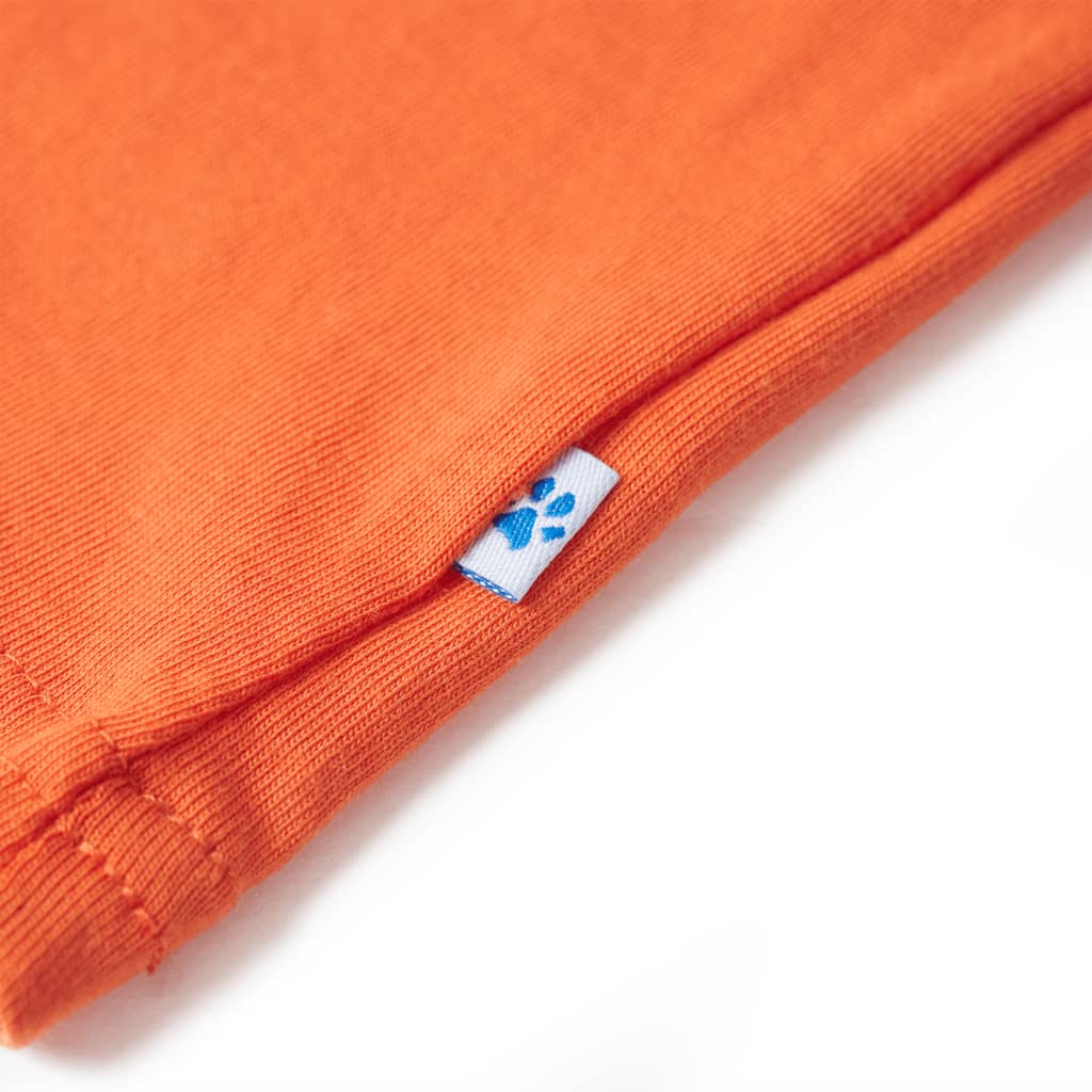 Kindershirt 116 feloranje orange