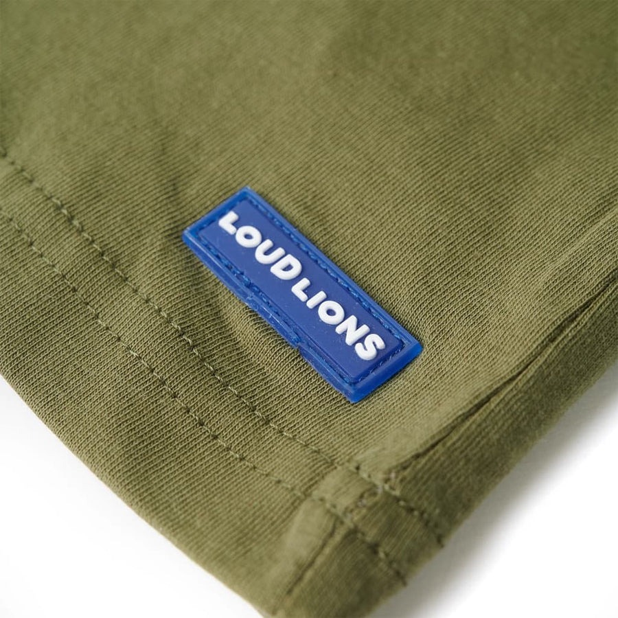 Kindershirt 140 kakikleurig Kaki