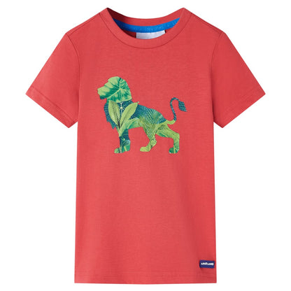 Kindershirt 128 rood Rood 128