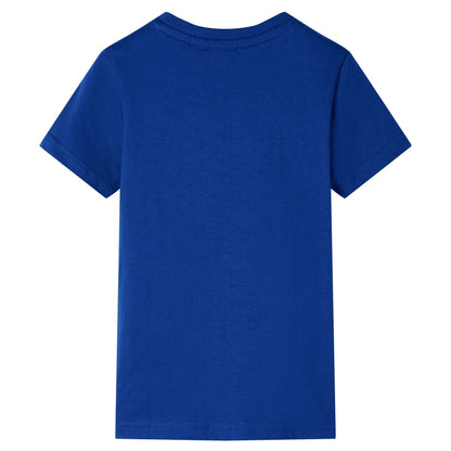 Kindershirt 104 donkerblauw Blauw