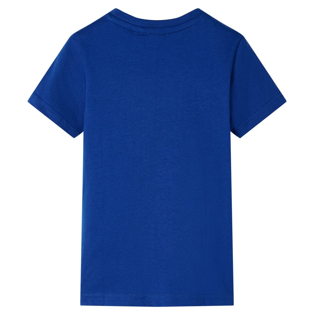 Kindershirt 116 donkerblauw Blauw