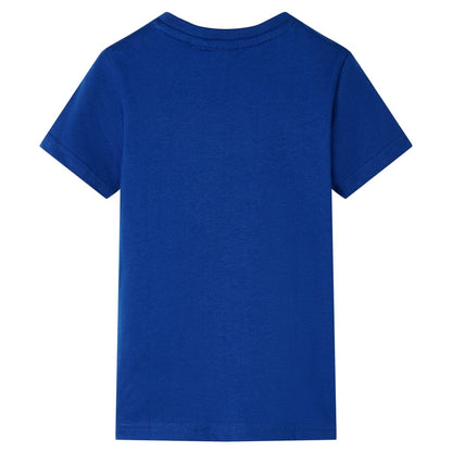 Kindershirt 116 donkerblauw Blauw