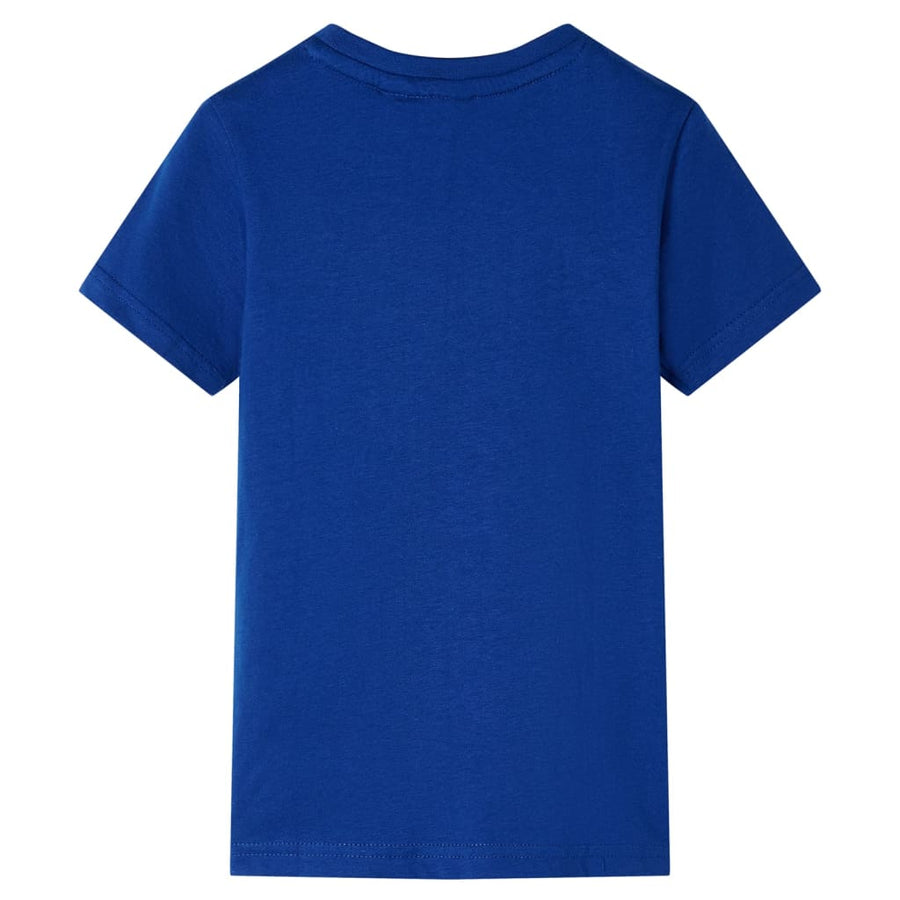 Kindershirt 116 donkerblauw Blauw