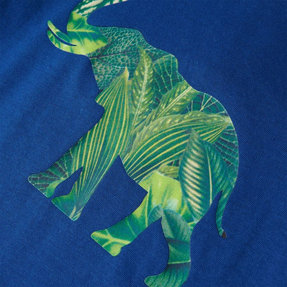 Kindershirt 116 donkerblauw Blauw