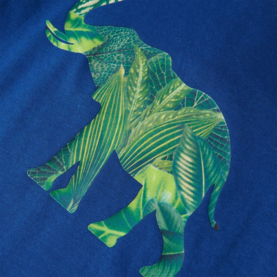 Kindershirt 116 donkerblauw Blauw