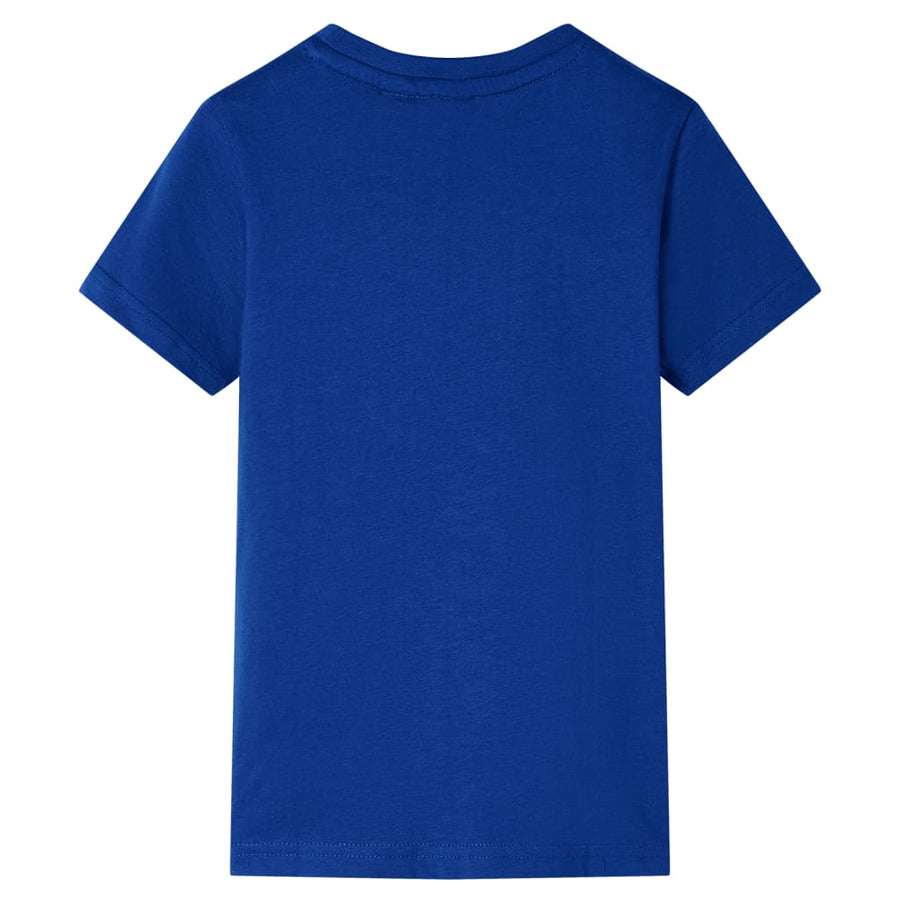 Kindershirt 128 donkerblauw Blauw