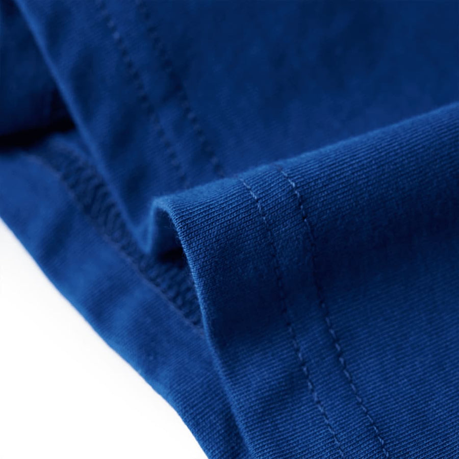 Kindershirt 128 donkerblauw Blauw