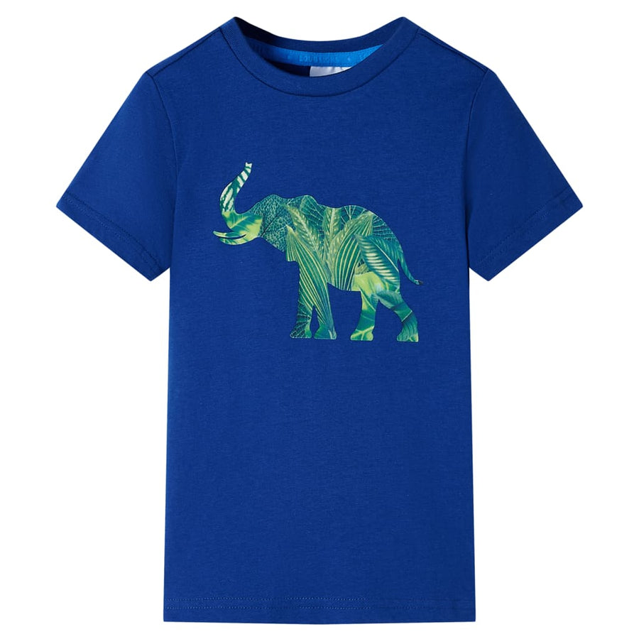 Kindershirt 140 donkerblauw Blauw 140