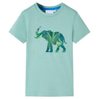 Kindershirt 104 lichtkakikleurig katoen