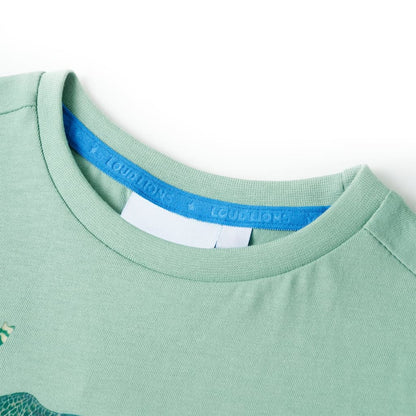 Kindershirt 104 lichtkakikleurig Kaki