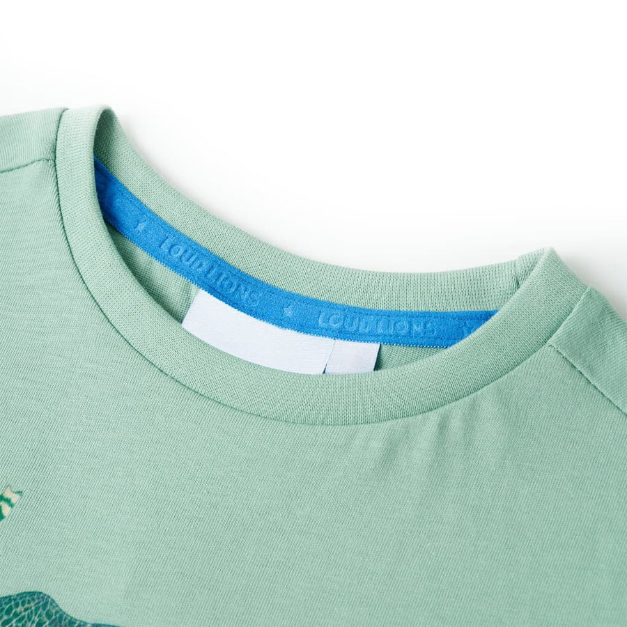 Kindershirt 104 lichtkakikleurig Kaki