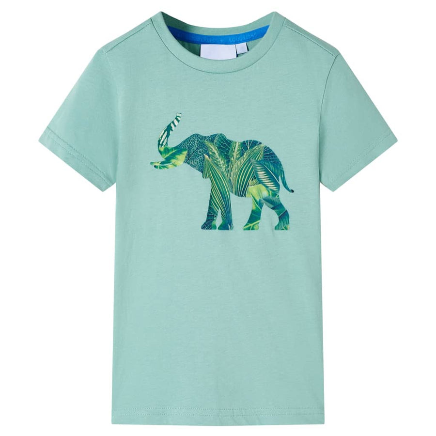 Kindershirt 128 lichtkakikleurig Kaki