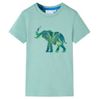 Kindershirt 140 katoen lichtkaki