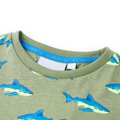 Kindershirt 104 lichtkakikleurig Kaki