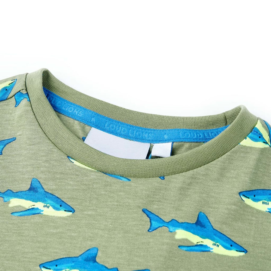 Kindershirt 104 lichtkakikleurig Kaki
