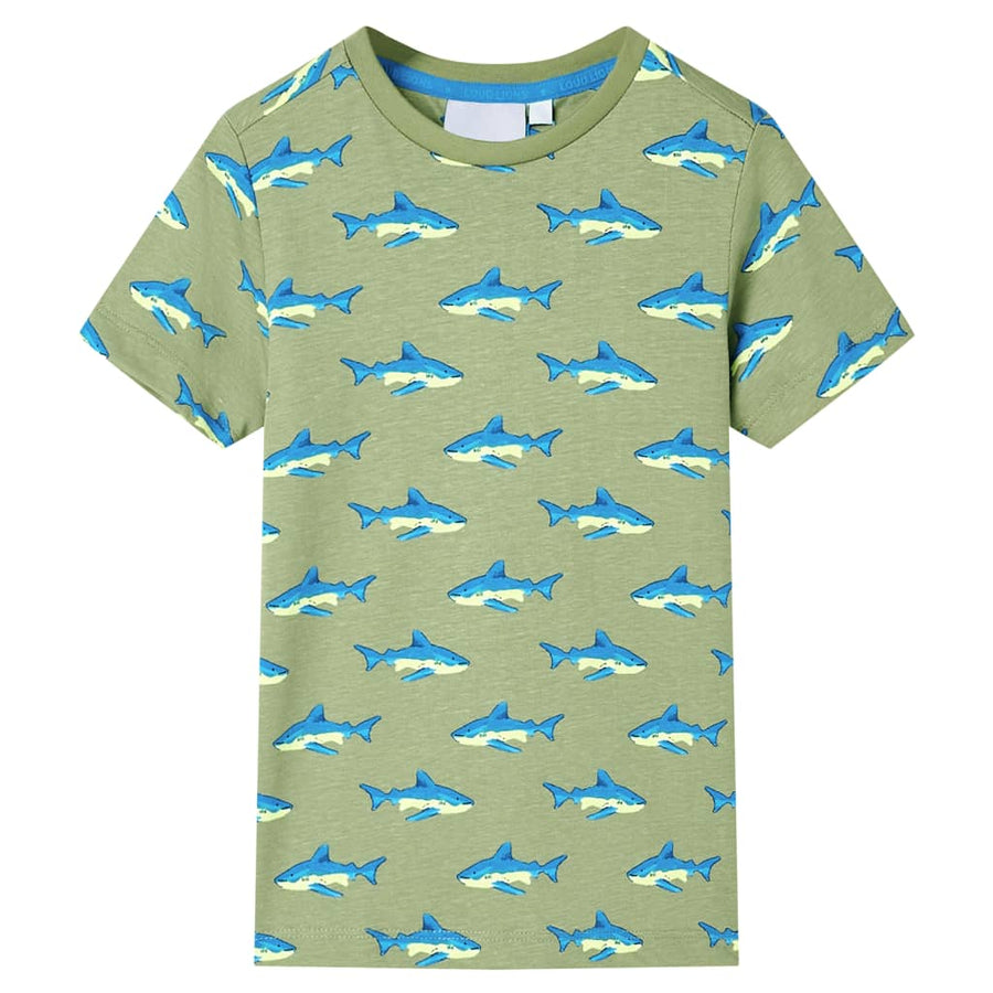 Kindershirt 128 lichtkakikleurig Kaki