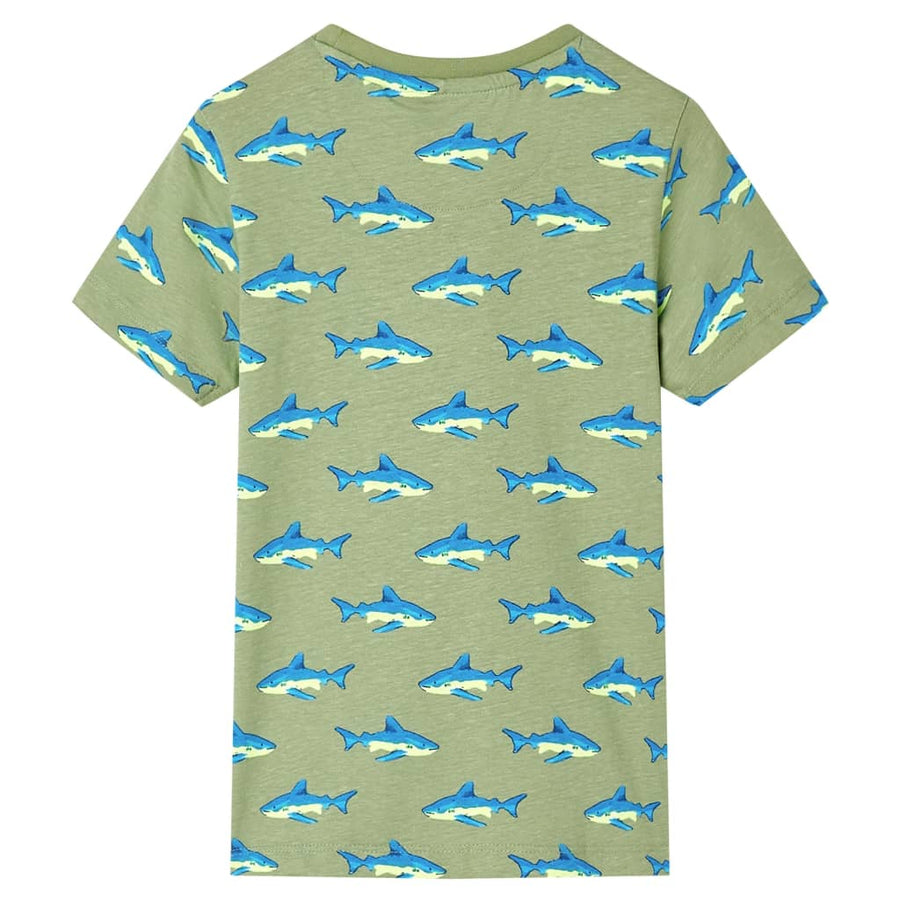 Kindershirt 128 lichtkakikleurig Kaki