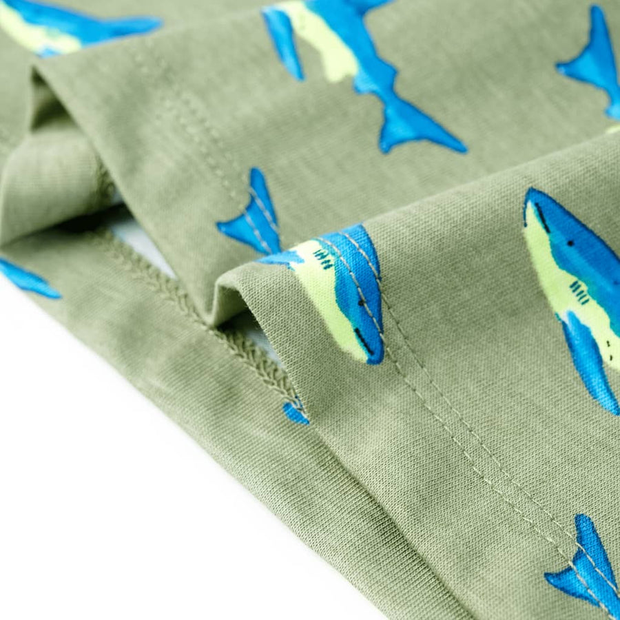 Kindershirt 128 lichtkakikleurig Kaki