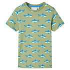 Children's T-shirt, size 140, light khaki