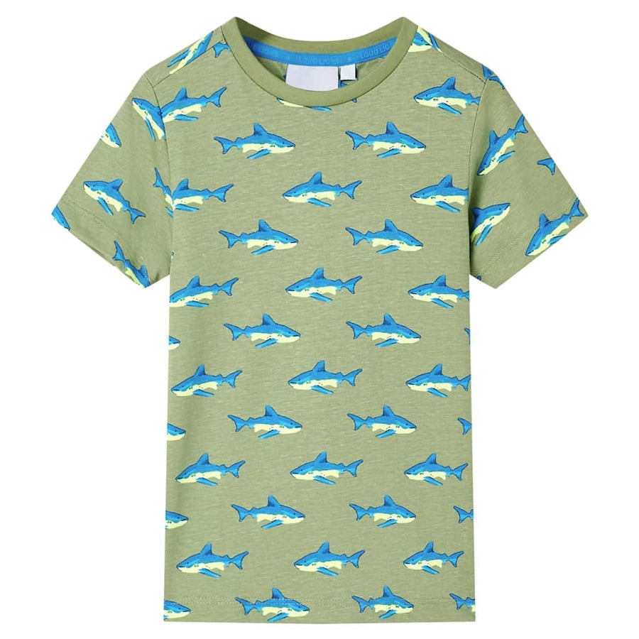 Kindershirt 140 lichtkakikleurig Kaki