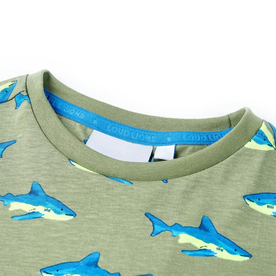 Kindershirt 140 lichtkakikleurig Kaki