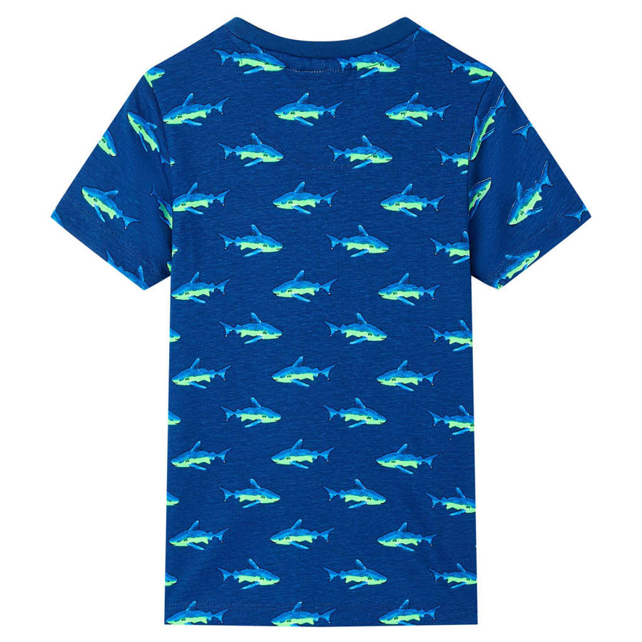 Kindershirt 92 donkerblauw Blauw 92