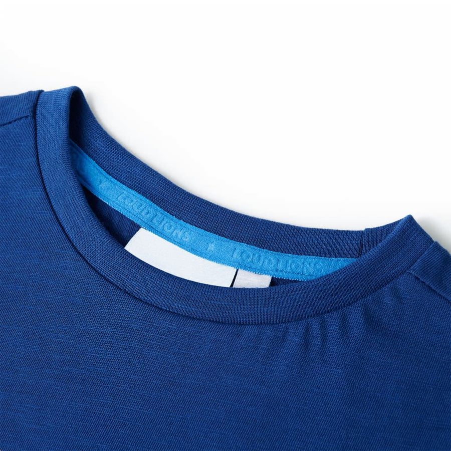Kindershirt 128 donkerblauw Blauw 128