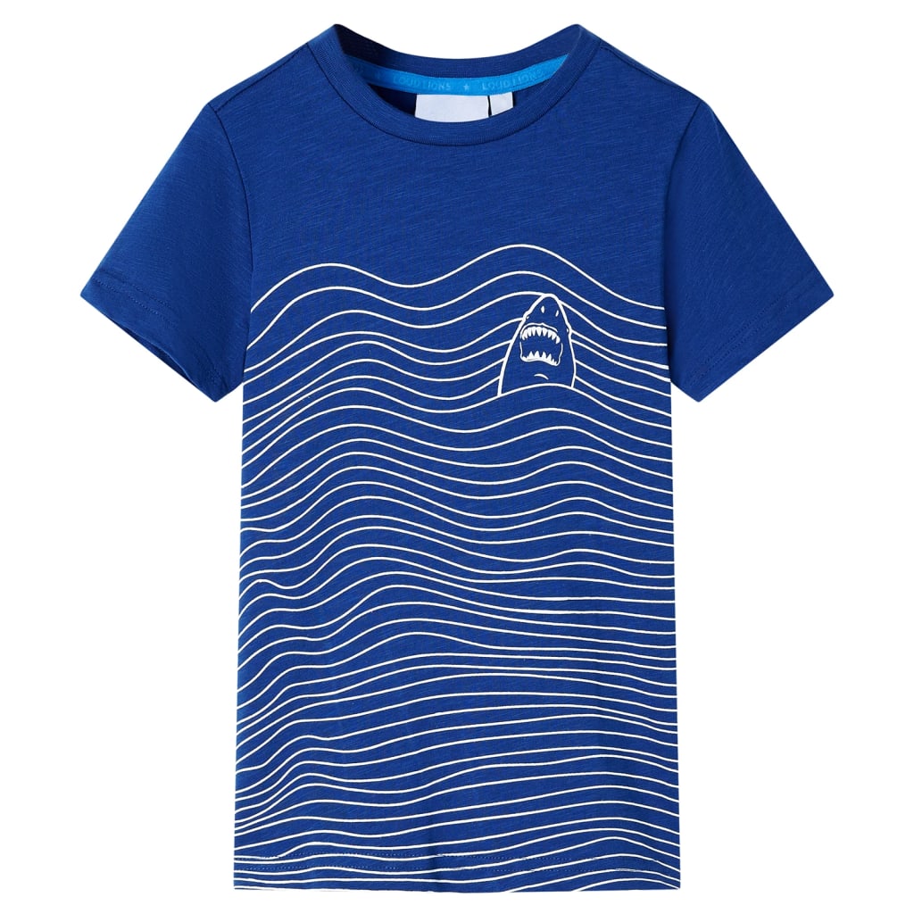 Kindershirt 140 donkerblauw Blauw 140