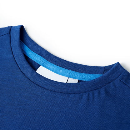 Kindershirt 140 donkerblauw Blauw 140