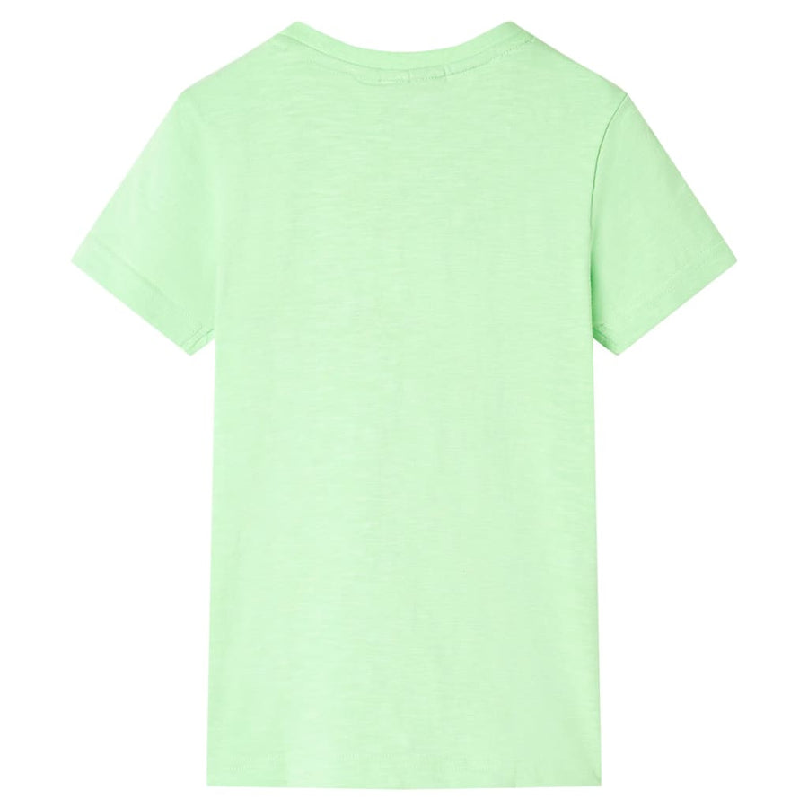 Kindershirt 128 neongroen Groen