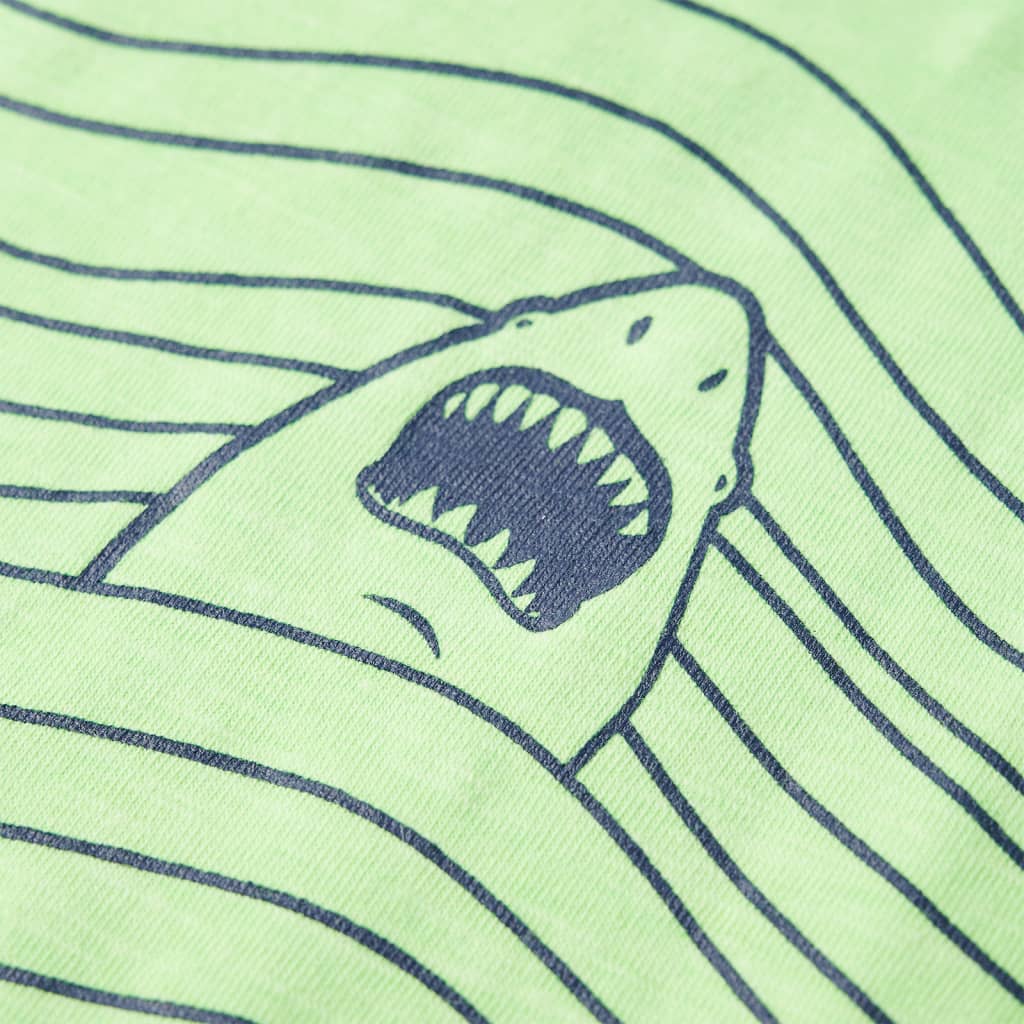 Kindershirt 128 neongroen Groen