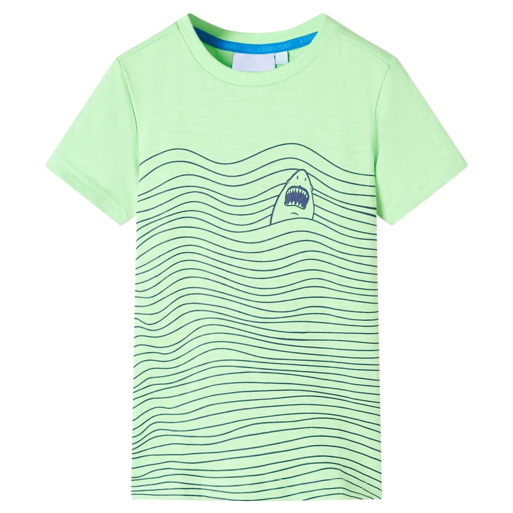 Kindershirt 140 neongroen Groen 140