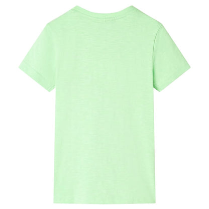 Kindershirt 140 neongroen Groen 140
