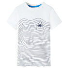 Kindershirt 128 ecru katoen