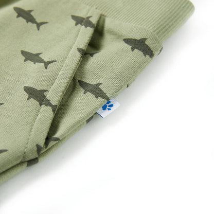 Kindershorts met trekkoord 116 lichtkaki Kaki 116