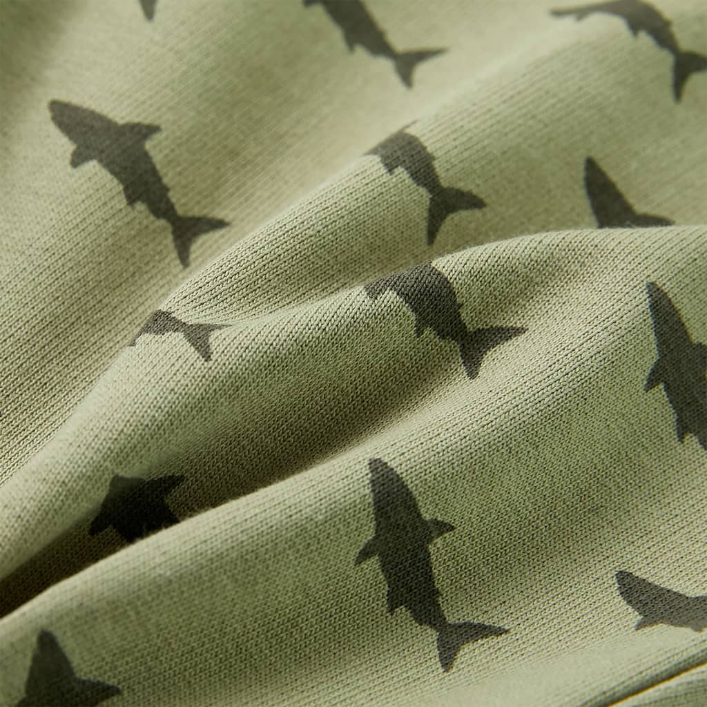 Kindershorts met trekkoord 116 lichtkaki Kaki 116