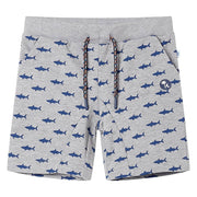 Kindershorts 116 gemêleerd lichtgrijs