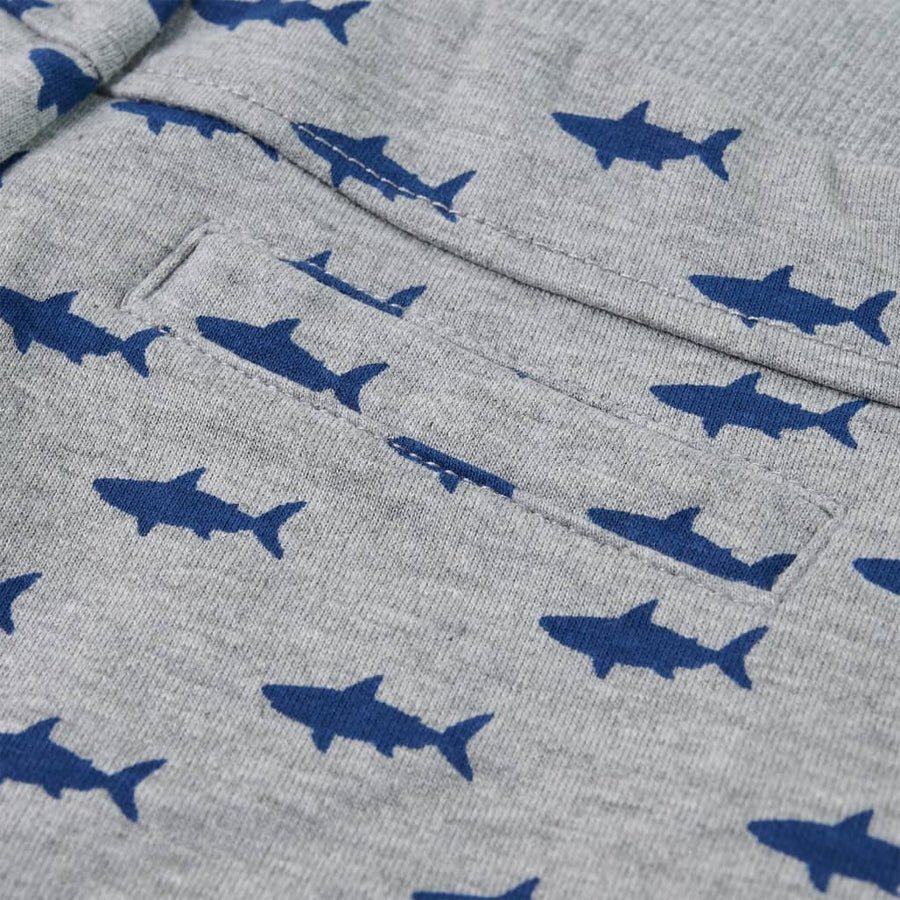 Kindershorts met trekkoord 116 gemêleerd lichtgrijs Grijs 116