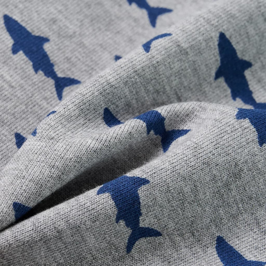 Kindershorts met trekkoord 116 gemêleerd lichtgrijs Grijs 116