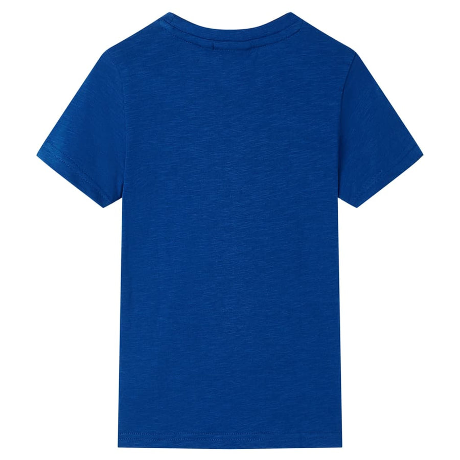 Kindershirt 128 donkerblauw Blauw