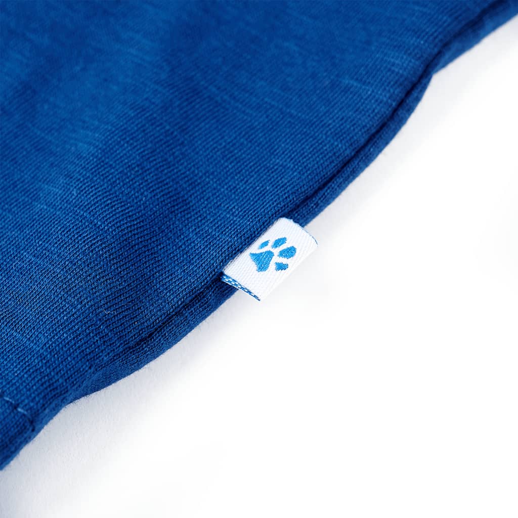 Kindershirt 128 donkerblauw Blauw