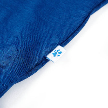 Kindershirt 128 donkerblauw Blauw