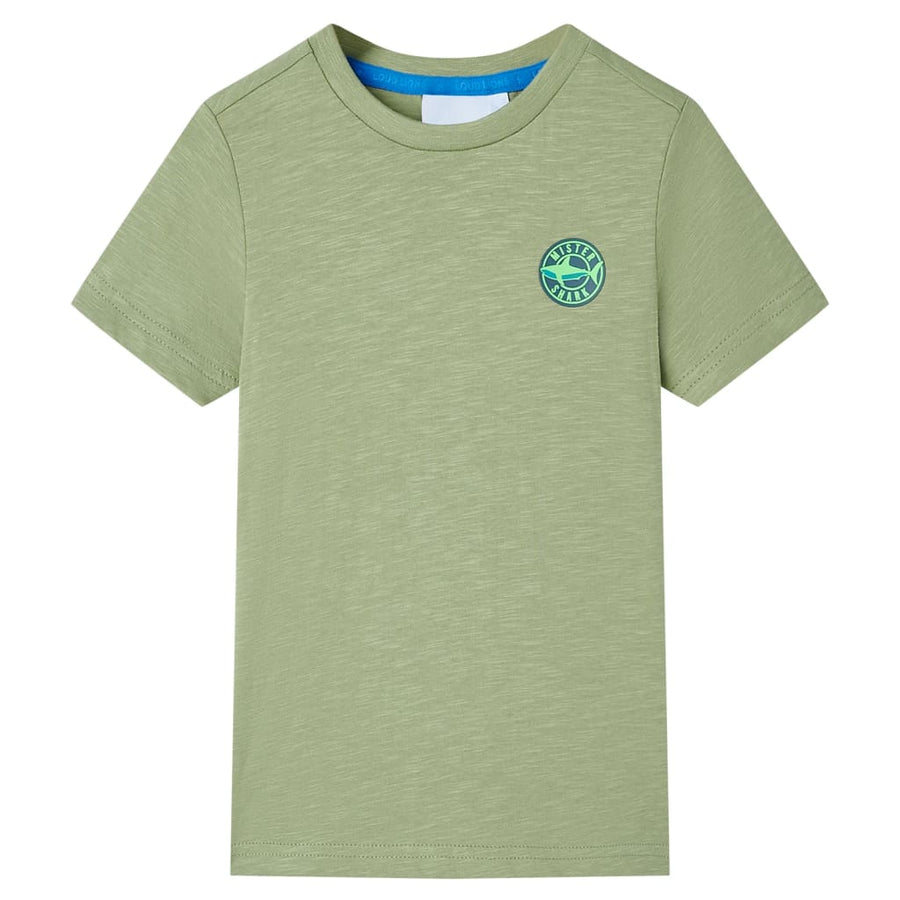 Kindershirt 116 lichtkakikleurig Kaki