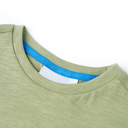 Kindershirt 116 lichtkakikleurig Kaki