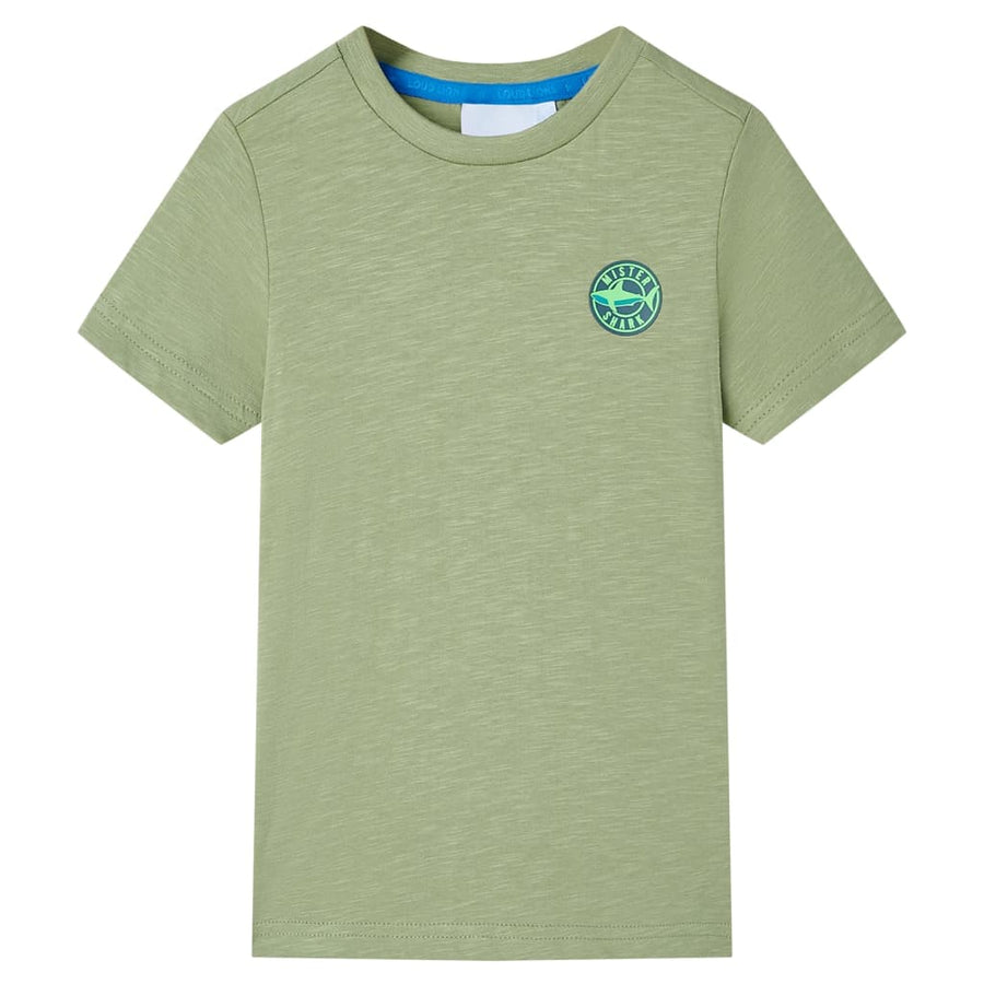 Kindershirt 128 lichtkakikleurig Kaki