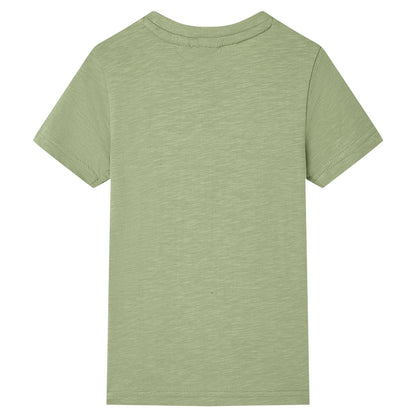 Kindershirt 128 lichtkakikleurig Kaki