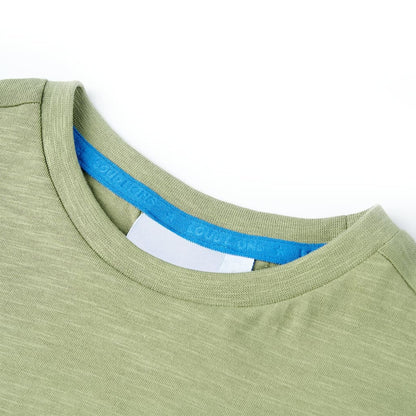 Kindershirt 128 lichtkakikleurig Kaki